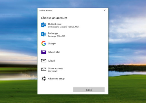 Photo of various email applications on a desktop