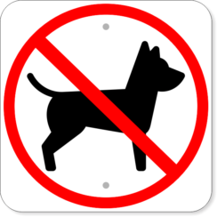 Image of No Pet Sign