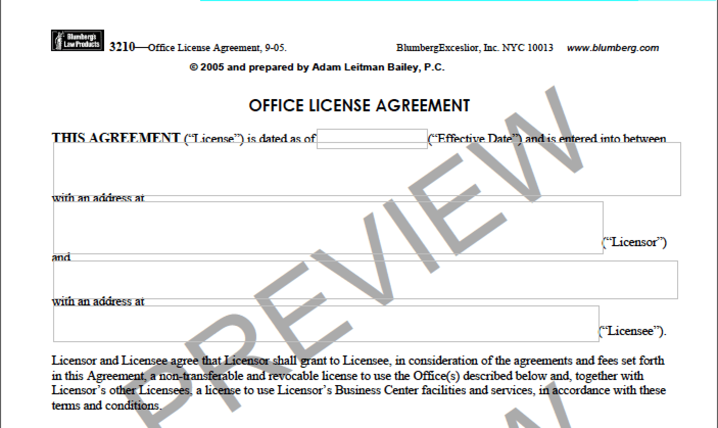 Blumberg Form 86: Sublease of a Cooperative Apartment, New York - Adam  Leitman Bailey, P.C.