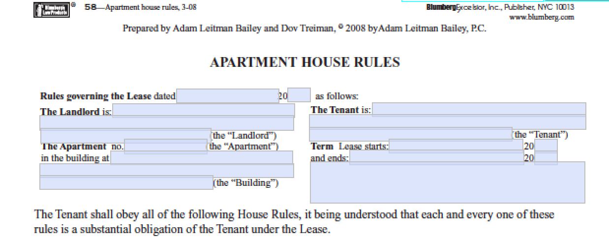 Form-58_Apartment-House-Rules-New-York-