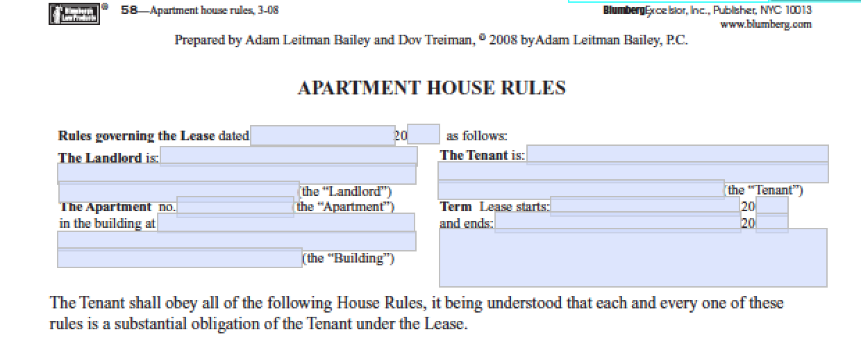 Form-58_Apartment-House-Rules-Pennsylvania-