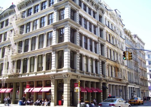 Photo of a building in Soho's Cast Iron Historic District