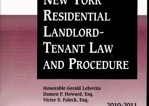 Photo of book New York Residential Landlord-Tenant Law and Procedure
