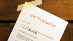 Photo of eviction notice
