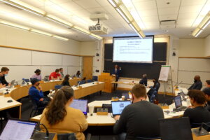 Adam Leitman Bailey speaking at Columbia Law School's Real Estate Finance Class